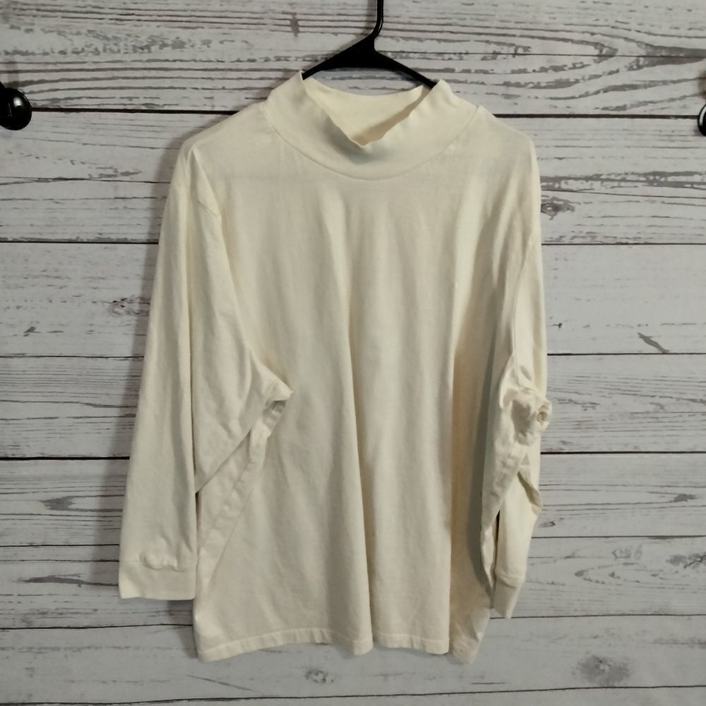 "All American Comfort" woman's long sleeve shirt